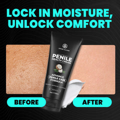 Infuse Allurè Happy Men’s Comfort Cream daily routine setup on counter.