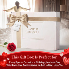 INFUSÉ White Tea & Coconut bath collection with products and robe