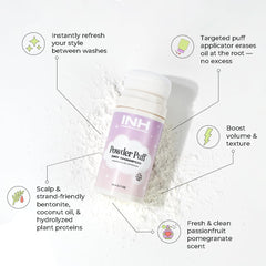 INH Hair Non Aerosol Dry Shampoo oil absorption at roots for quick texture boost