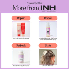 INH Hair Non Aerosol Dry Shampoo travel size fits in purses and bags