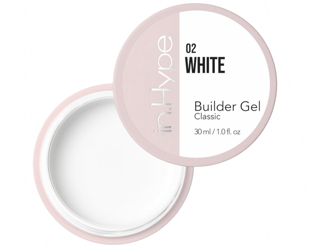 IN.HYPE Camouflage Builder Gel Extra White applied for natural-looking extensions