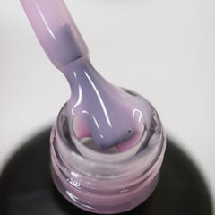 IN.HYPE Elastic Rubber Base Coat applied swatch shows smooth, even coverage.