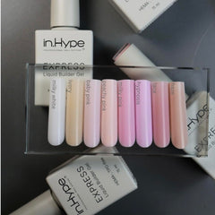 IN.HYPE nail extension swatch showing thickness for growth support.