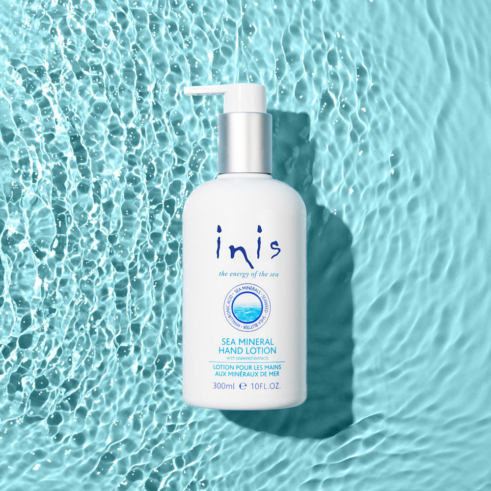 Branding and packaging of Inis Energy of the Sea hand lotion