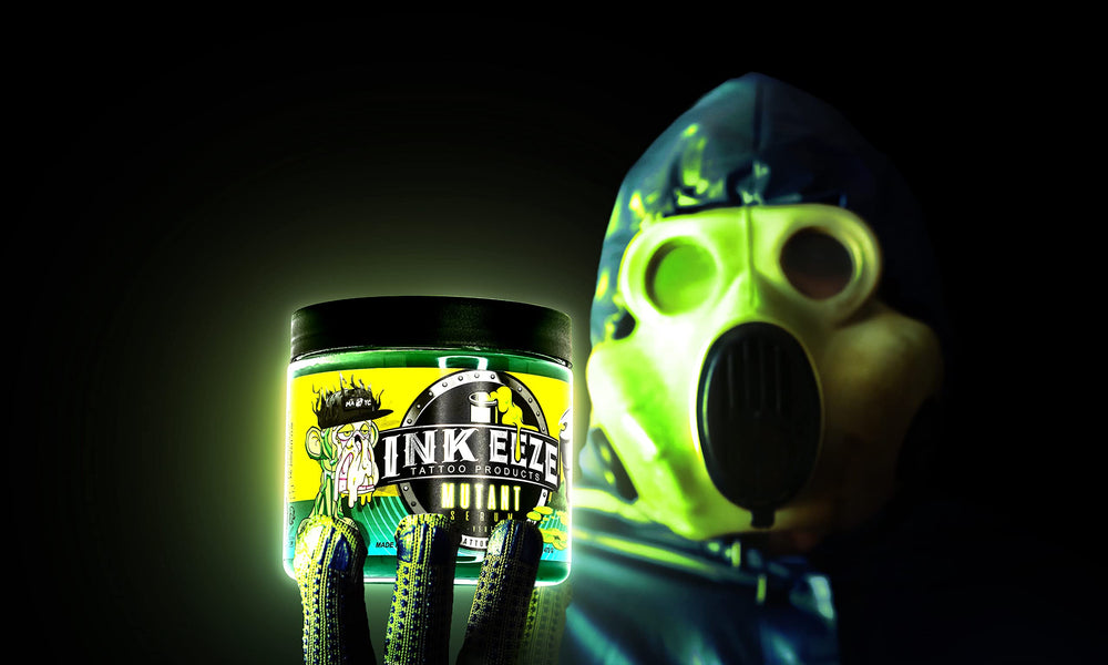 INK-EEZE Mutant Serum used by artists during sessions for smooth application