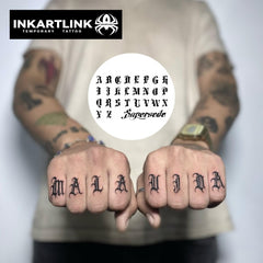 INKARTLINK easy-apply tattoo showing 30-second application for precise, detailed results.