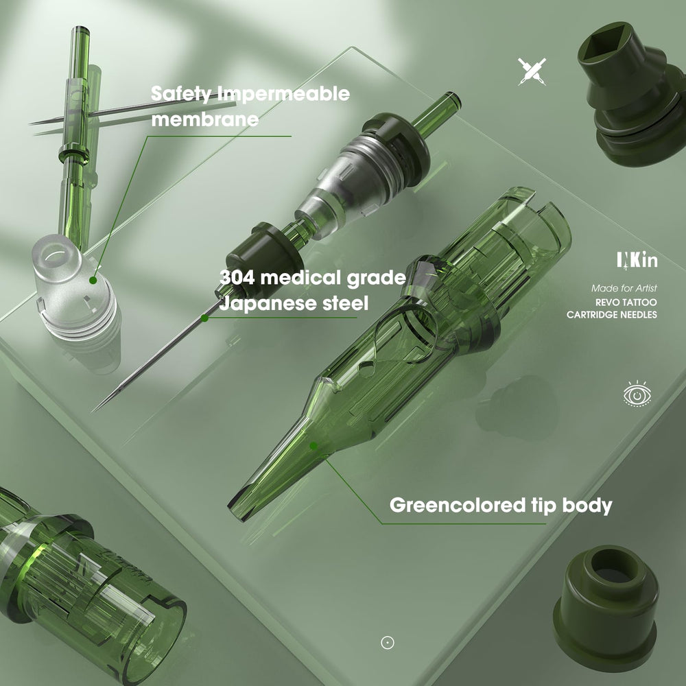 INKin PMU cartridge with safety membrane in action during shading.