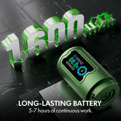 INKin Rampage OLED display helps you monitor battery and voltage at a glance.