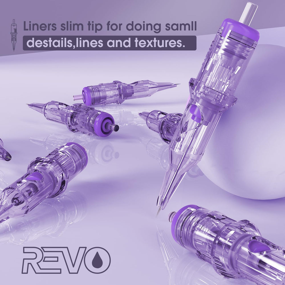 Sterile blister pack maintains hygiene for INKin REVO 3RL cartridges.