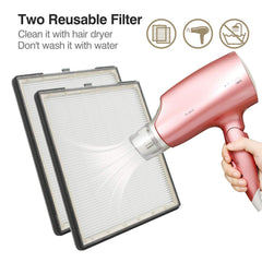 INMAKER filter compartment shows two reusable filters for easy cleaning