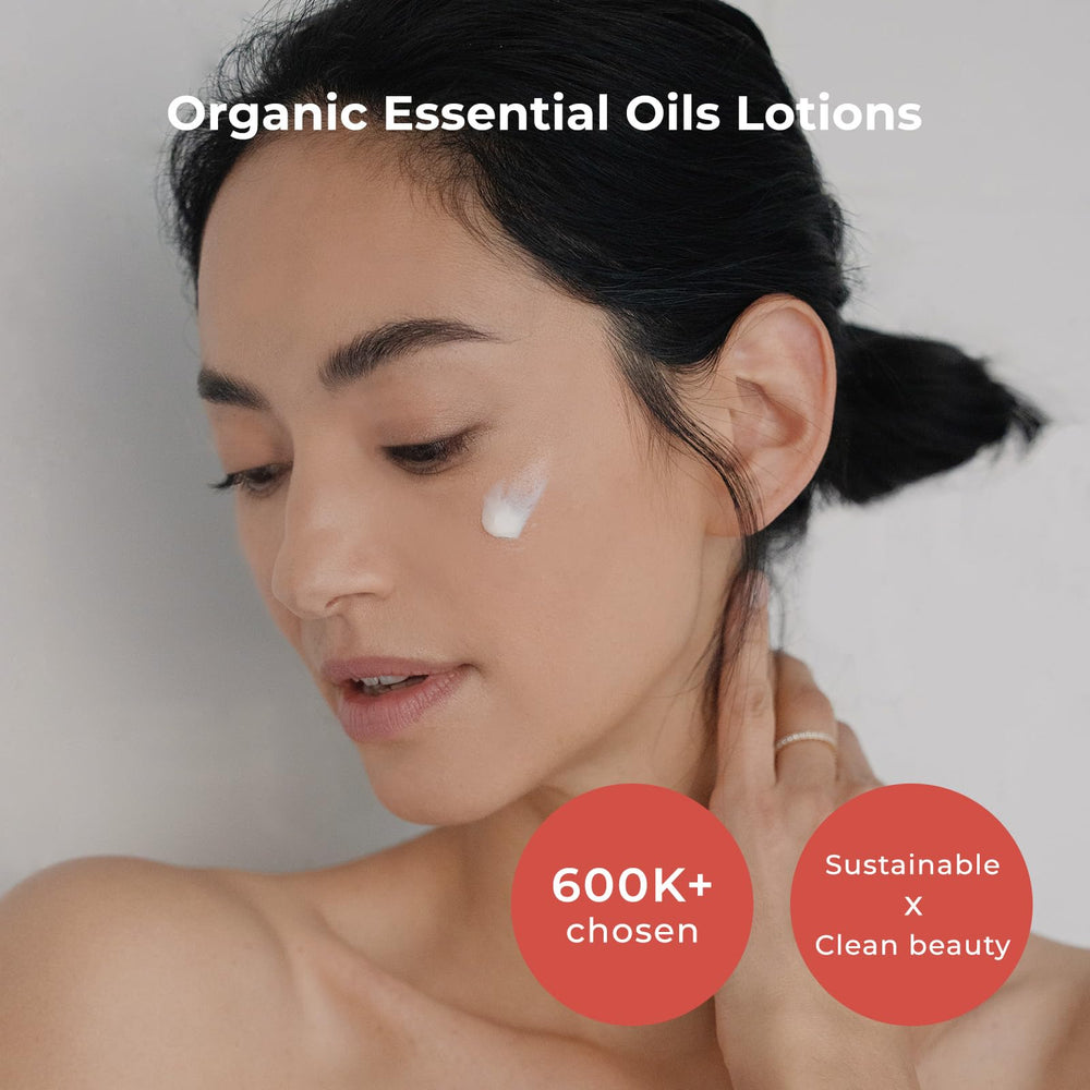 INNA ORGANIC Rejuvenating Lotion pump showing easy, quick application