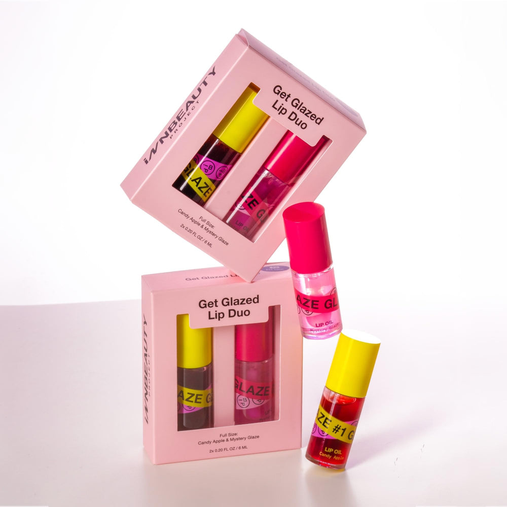 Innbeauty Project Glaze Lip Oil Mystery Glaze close-up reveals color-changing pink tint.
