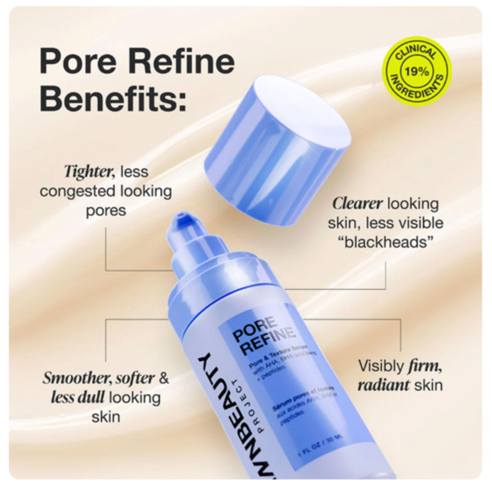 Innbeauty Project Pore Refine Serum with AHA/BHA for gentle exfoliation.
