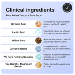 Innbeauty Project Pore Refine Serum close-up showing smoother skin.
