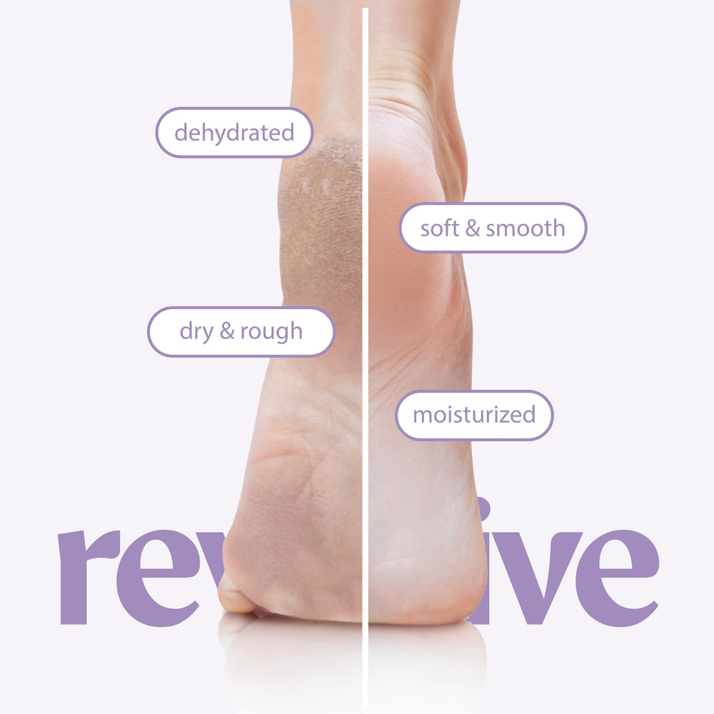 Innerest Derma Beauty Foot Mask being applied demonstrates nourishing shea butter hydration.