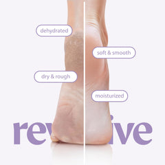 Innerest Derma Foot Mask being worn for quick foot hydration.