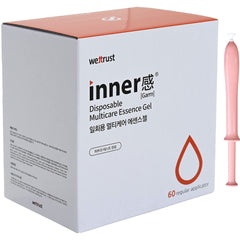 Innergarm Wettrust applicator close-up highlighting the single-push hygienic design for easy use