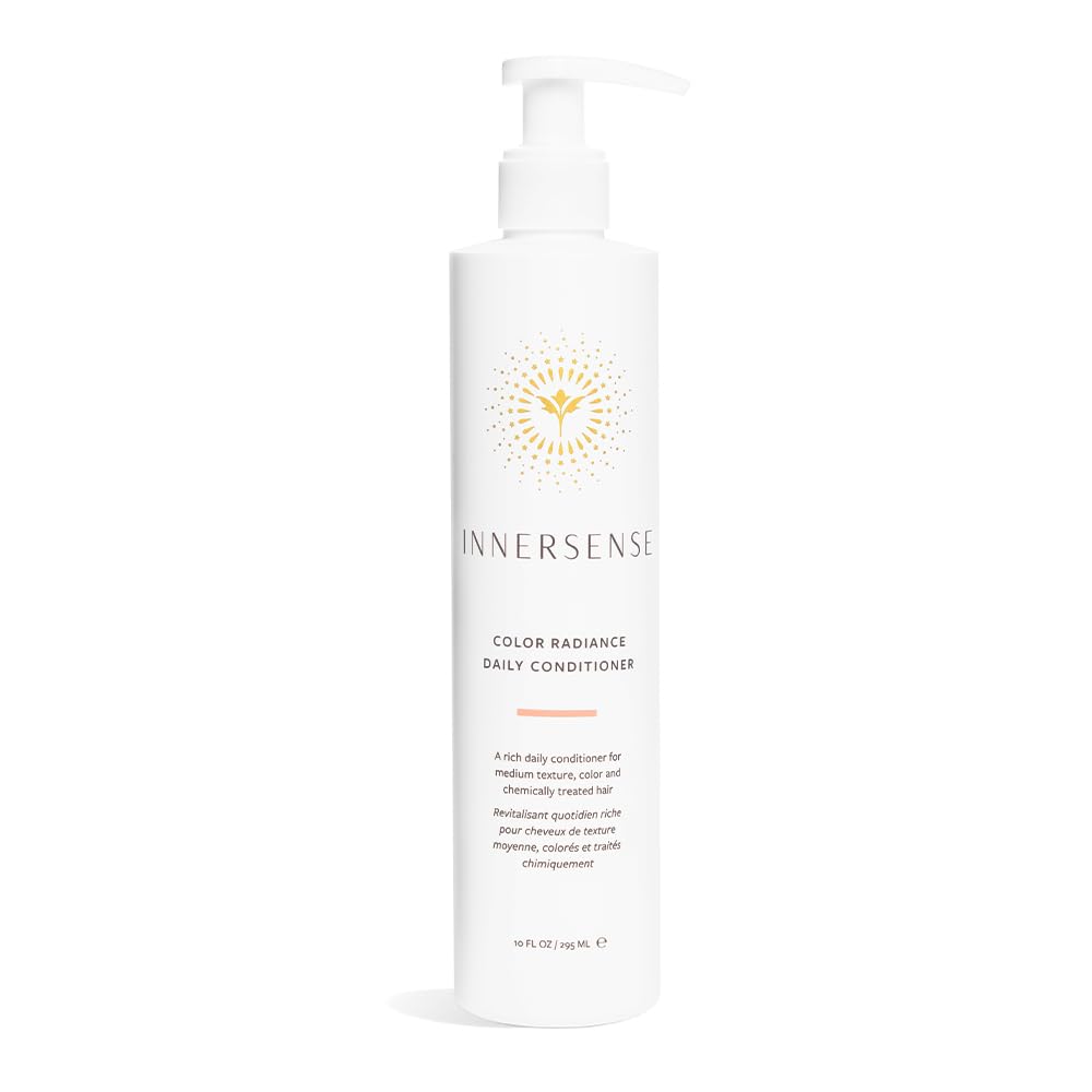 INNERSENSE Color Radiance daily conditioner bottle highlighting color preservation and hydration.