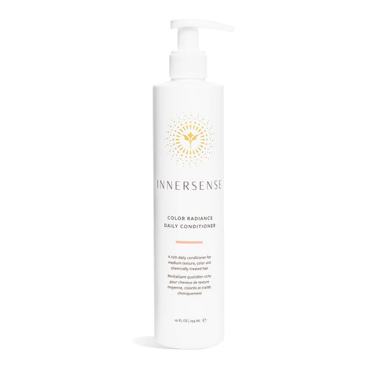 INNERSENSE Color Radiance daily conditioner bottle highlighting color preservation and hydration.