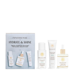 INNERSENSE Hydrate Cream Hairbath bottle showing moisturizing lather and shine boost
