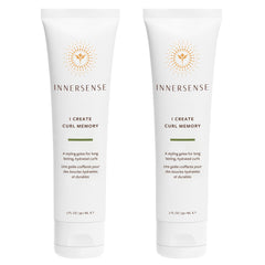INNERSENSE I Create Curl Memory Gel jar closeup showing hydrating texture for defined curls