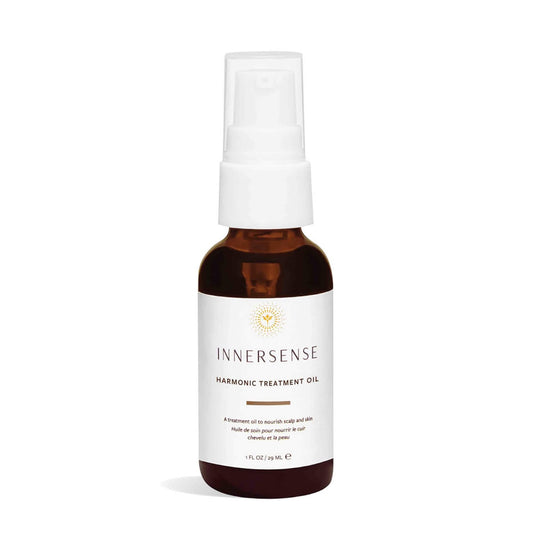 INNERSENSE Natural Harmonic Treatment Oil bottle pour for scalp hydration and hair care