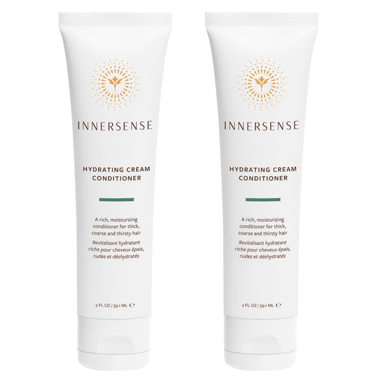INNERSENSE Organic Beauty hydrating cream conditioner bottle for dry, thick hair.