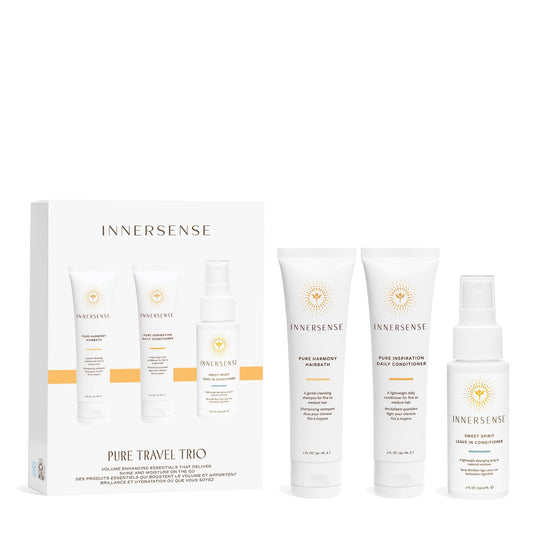 INNERSENSE Pure Harmony Travel Trio packaging may vary, ideal for on-the-go clean beauty.