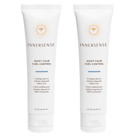 INNERSENSE Quiet Calm Curl Control bottle front, ready to hydrate curls.