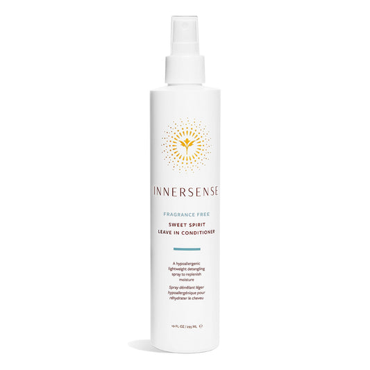 INNERSENSE Sweet Spirit Leave-In bottle front view showing gentle detangling and hydration.