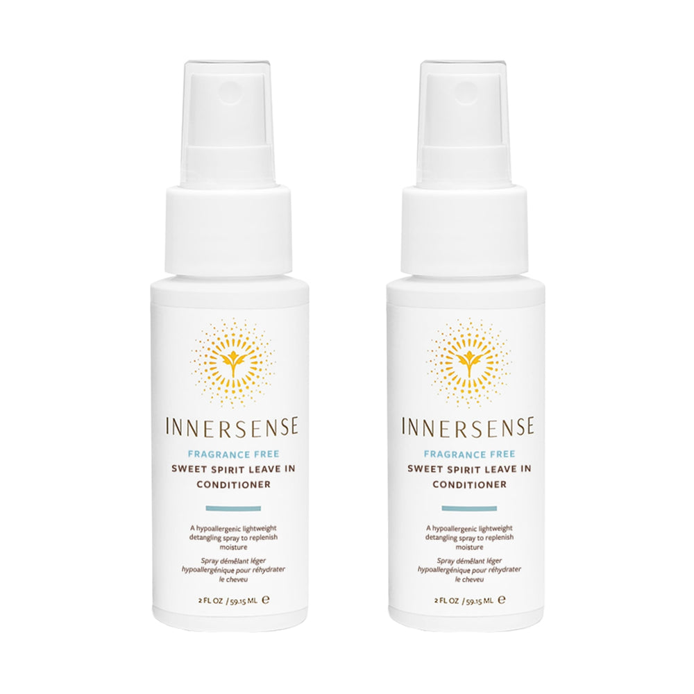 INNERSENSE Sweet Spirit Leave-In Bottle detangles and hydrates hair