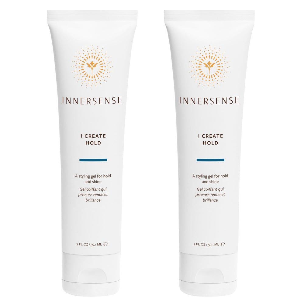 INNERSENSE I Create Hold gel bottle pour showing strong hold and shine