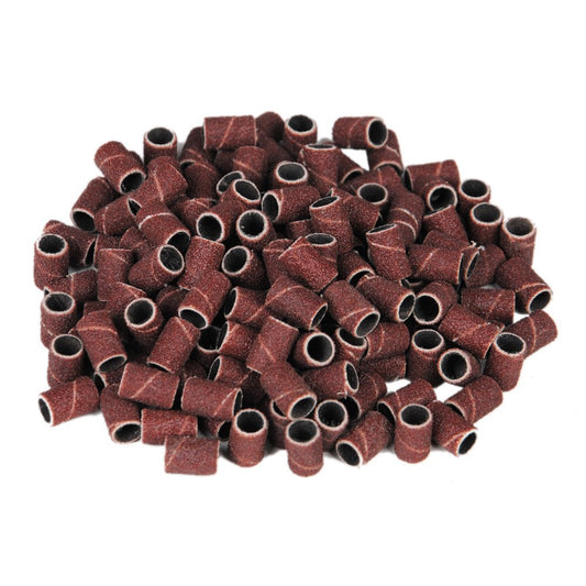 INNOLIFE sanding bands 180 grit for 3-32 inch shank drills, ideal for smooth nail shaping