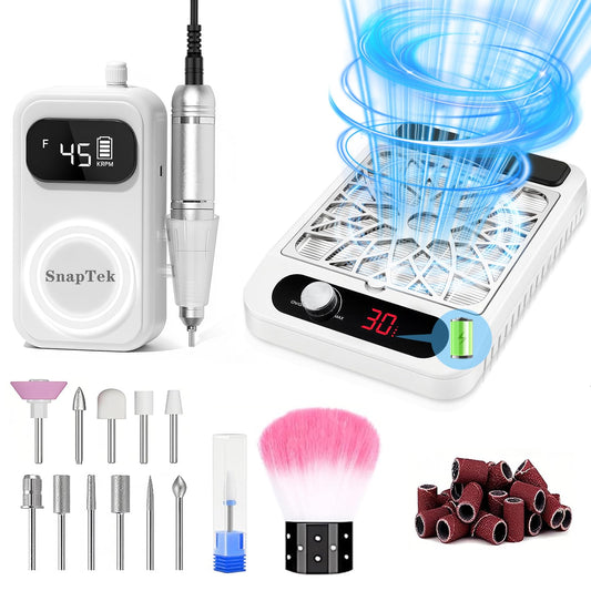 Innoworld portable nail drill kit offering convenient at-home salon-grade nail care.