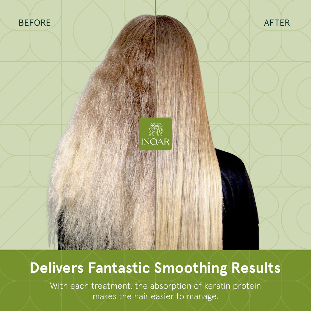 Elegant packaging of INOAR GHair Premium Keratin Step 2.