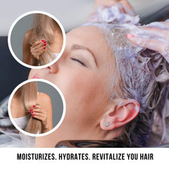 Close-up of Inova Silk Keratin lather highlighting rich cleansing foam that nourishes hair.