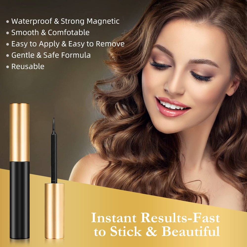 INSMART natural look lashes, comfortable band and curved design.