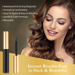 INSMART natural look lashes, comfortable band and curved design.