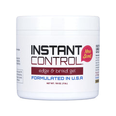 Instant Control Edge & Braid Gel bottle delivers durable edge control for polished results.