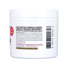 Instant Control Edge & Braid Gel applied along edges yields clean, defined hairlines.