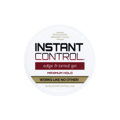 Instant Control water-soluble pomade for easy washout and shine.