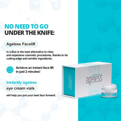 Instantly Ageless fragrance-free packaging conveys clean formulas for daily use.