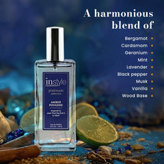 InStyle Amber Fougere back of bottle displays vegan and cruelty-free branding
