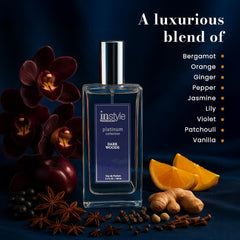 InStyle Fragrances Dark Woods spray-mist demonstrates easy application and long-lasting scent