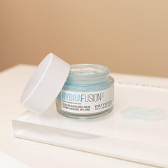 Instytutum HydraFusion on skin demonstrating fast absorption and non greasy finish