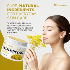 InsurMedic Helichrysum Balm near veins and bruises suggests soothing care
