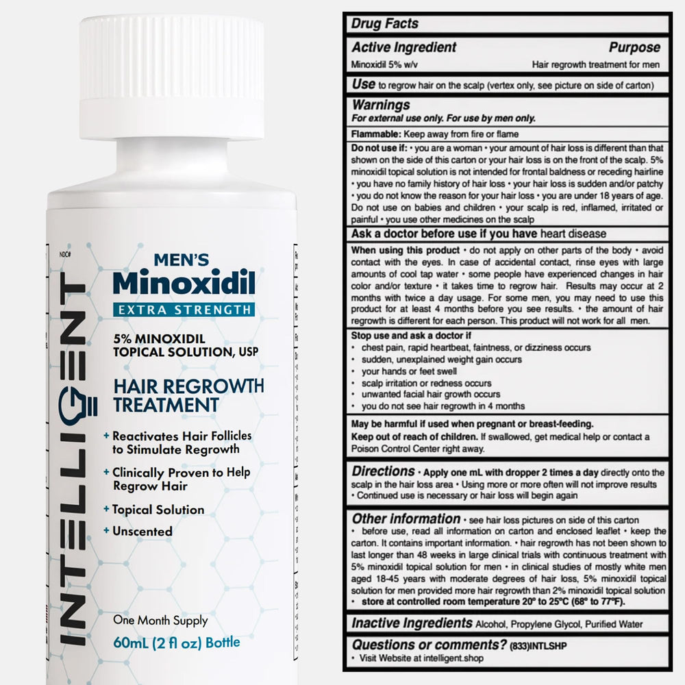 Daily use routine with Intelligent Minoxidil supports thinning-area care.
