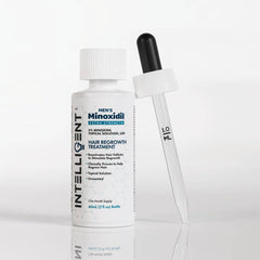 Intelligent Minoxidil bottle demonstrates fast-drying, non-greasy finish.