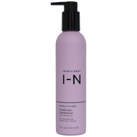 Intelligent Nutrients Fortifi-hair Conditioner bottle showing silicone-free formula for frizz control.