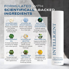 Intelligent Shop paraben-free formula for clean conditioning.